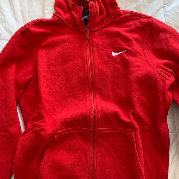 Nike Red Zip Up Sweater - Picture 3 of 3